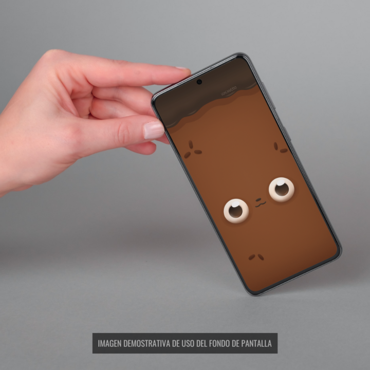 Fondo de pantalla animado del Día del Chocolate con Wachi para teléfono móvil