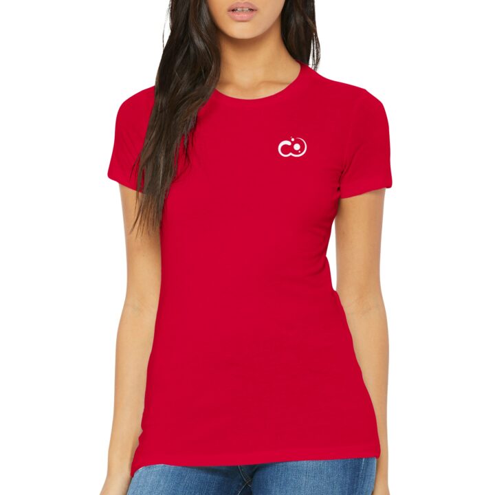 Playera Premium ajuste femenino Wachiverso Clásico roja