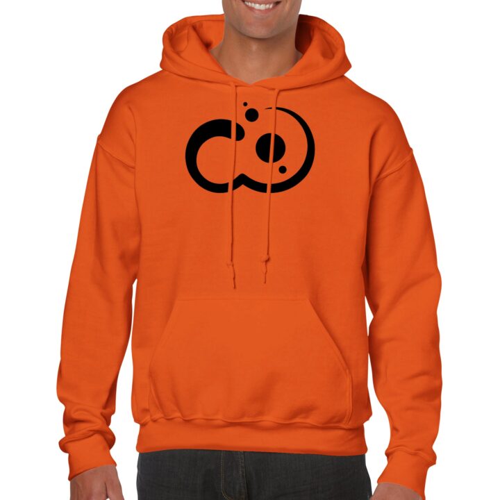 Hoodie naranja unisex del Fan Club de Wachiverso Clásico