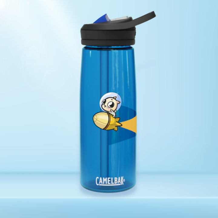 Botella de agua marca CamelBak Eddy® ilustrada de Wachi (740 ml)