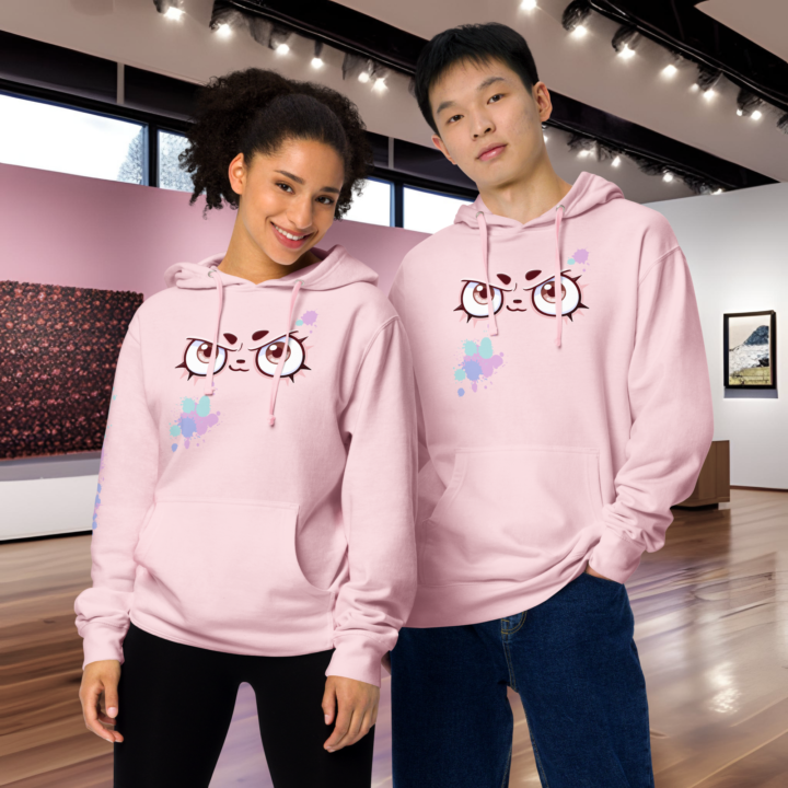 Hoodie Premium Splash Paint rosado (unisex)