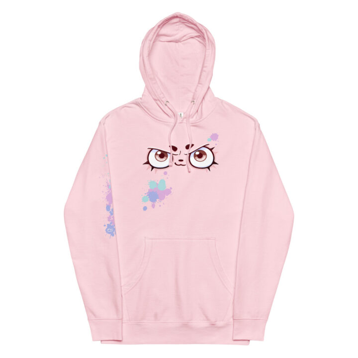 Hoodie Premium para artistas Splash Paint rosado (unisex) con diseño exclusivo